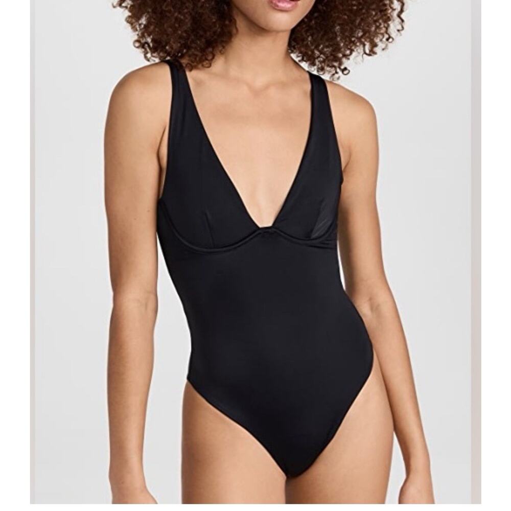 ONIA Sylvie Swimsuit One Piece in Black Sz XL‎ New Without Tag